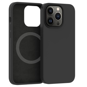 Husa protectie Flippy pentru iPhone 13 Pro Mag Safe, 2 in 1 incarcare si magnet, Soft silicone, Negru - Img 1