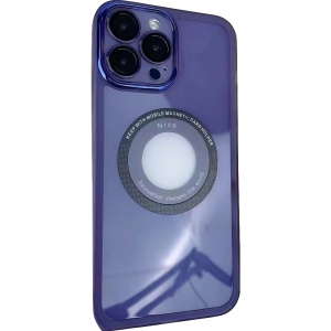 Husa protectie MagSafe TPU, Flippy, pentru Apple iPhone 13 Pro Max, cu decupaj logo, Folie Sticla Camera, Mov - Img 1