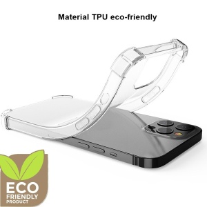Husa protectie pentru Apple iPhone 15 Flippy, TPU, Antisoc, Protectie colturi, Rezistenta la impact, 1.5 mm, Transparenta - Img 2