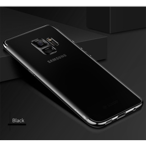 Husa Samsung Galaxy S9 Plus Transparent cu Margini Negre - Img 3
