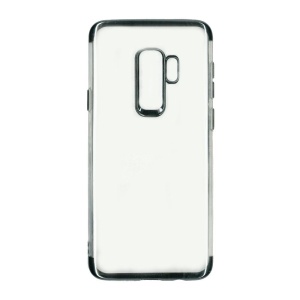 Husa Samsung Galaxy S9 Plus Transparent cu Margini Negre - Img 1