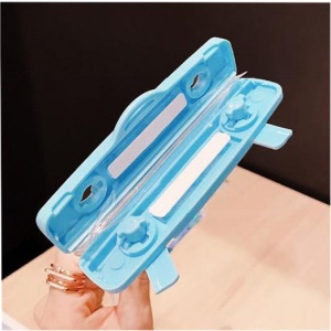 Husa subacvatica Fruity Waterproof Flippy, Snowproof, Universala, Impermeabila, cu Snur, pentru telefon sau documente, Berry Bear, Albastru - Img 7