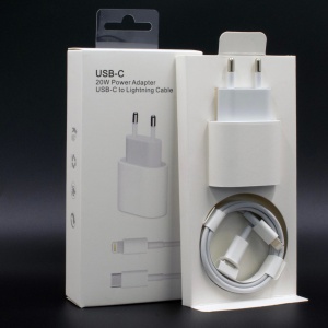 Incarcator compatibil cu iPhone, USB Type-C, Fast charge, Putere 20W, Flippy, Alb - Img 6