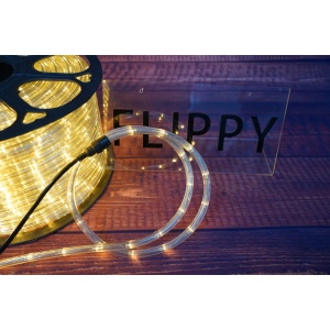 Instalatie Craciun, 32 m, 768 Led-uri ,Furtun Luminos, Alb cald, 8 jocuri de lumini, Transformator, Sectionabila, 220 V, Flippy - Img 12