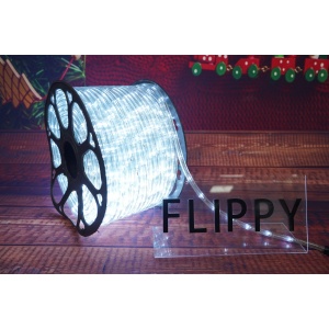 Instalatie Craciun, 4 m, 96 Led-uri, Furtun Luminos, Alb rece, Transformator, 8 jocuri de lumini, Sectionabila, 220 V, Flippy - Img 8