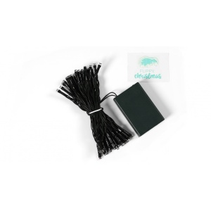 Instalatie de Craciun cu Baterii Tip Liniar, 2 jocuri de lumini, Fir Verde 5 m 50 LED -uri, Multicolor - Img 5