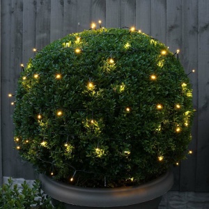 Instalatie de Craciun liniara Yoto, 10 m, din care 1 m cablu priza 220V, 100 LED, 8 jocuri de lumini, beculet in 6 colturi, pentru interior, controler, fir negru, alb cald - Img 4