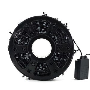 Instalatie de Craciun Liniara Yoto, 50 m, 1 m Prelungitor 220V, 498 LED, 8 Jocuri de Lumini, Controler, Fir Negru, Utilizare Interior/Exterior, Protectie anti-inghet, Fir Cupru, Alb Rece - Img 7