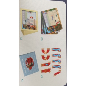 Joc educativ magnetic de interconectare, micul pompier, 15 nivele, 9 carti, pentru copii, +3 ani, multicolor - Img 5