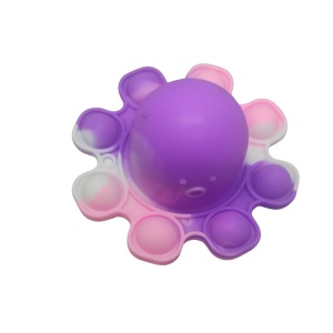 Jucarie antistres din silicon, Flippy, Pop It Now and Flip It, Caracatita reversibila, Multicolor, V7 - Img 1