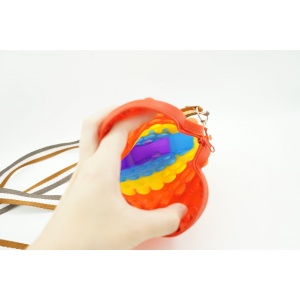 Jucarie antistres din silicon, Flippy, Pop It Now and Flip It, Geanta mica, Among Us, Multicolor - Img 5