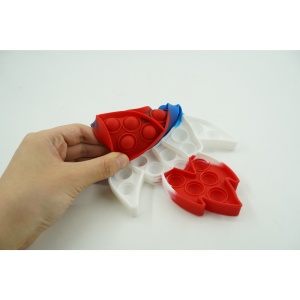 Jucarie antistres din silicon Flippy, Pop it Now and Flip It ,Racheta ,Multicolor - Img 5