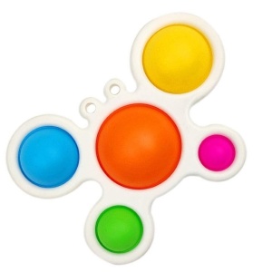 Jucarie Antistres Flippy - Fidget Toy, Simple Dimple, Crab, Multicolor - Img 1
