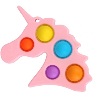 Jucarie Antistres Flippy - Fidget Toy, Simple Dimple, Unicorn, Roz - Img 2