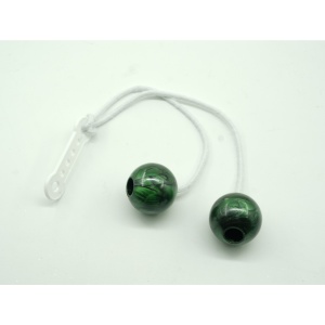 Jucarie interactiva cu bile, Flippy, Clackers ball, antistres, Verde, 40 mm - Img 2