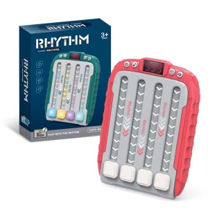 Jucarie Interactiva, Flippy, Joc Rhythm, +3 Ani, din ABS, 6 Niveluri, 15 x 3 x 11 cm, Functie Muzicala, Rosu - Img 4