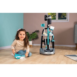 Jucarie Smoby Set curatenie cu troller si aspirator electronic Rowenta negru - Img 9