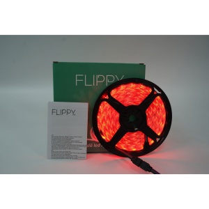 Kit Banda Led RGB SMD 5050 cu Transformator inclus Flippy - Lungime 5 M, 270 LED-uri, Telecomanda 44 taste, pentru TV, PC, Auto, IP65, Lumina Ambientala - Img 7