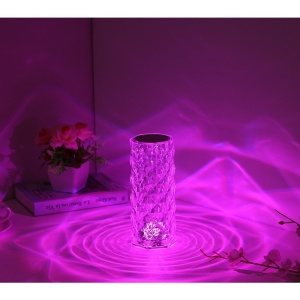 Lampa de birou pe LED RGB, Flippy, dimmer tactil, 3 nivele de intensitate, Cristal Acrilic, cu telecomanda - Img 10