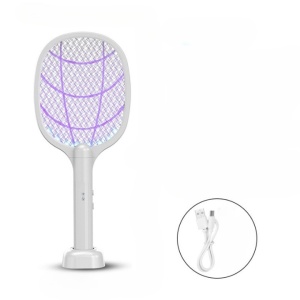 Lampa Electrica Impotriva Tantarilor, Flippy, 43x18x7.5 cm, Cablu USB Inclus, Alb - Img 2