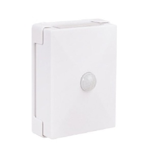 Lampa LED bidirectionala cu senzor de miscare Flippy, cu baterii, pentru dormitor, bucatarie, baie, scari, 2 LEd-uri, 8 x 10.5 cm, material ABS si PC, portabila, alb cald - Img 1