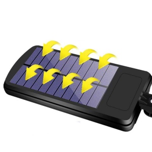 Lampa Solara De Exterior LED Flippy, 36 cm x 11.5 cm, 2400Lumeni 100 COB LED 20 W - echivalent 160 W bec incadescent, IP65, Senzor de Miscare, Senzor de Lumina, 1 Grila, Alb Rece - Img 4