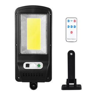 Lampa Solara De Exterior LED Flippy, 36 cm x 11.5 cm, 2400Lumeni 100 COB LED 20 W - echivalent 160 W bec incadescent, IP65, Senzor de Miscare, Senzor de Lumina, 1 Grila, Alb Rece - Img 1