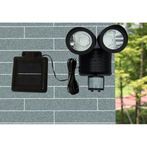 Lampa solara de tip decoratiune pentru gradina, Flippy, model felinar dublu cu senzor de miscare, alb rece - Img 3