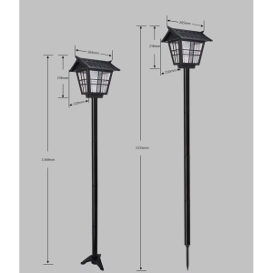 Lampa solara de tip stalp pentru gradina, Flippy, Alb Rece - Img 4