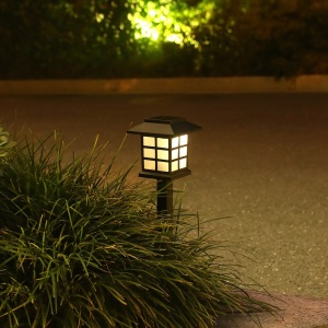 Lampa solara Led pentru gradina, Tip felinar, Flippy, Alb cald - Img 12