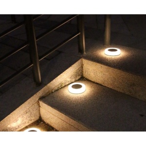 Lampa solara LED, sub forma de cerc, pentru gazon sau gradina, Rezistenta la apa, Flippy, Alb cald - Img 5