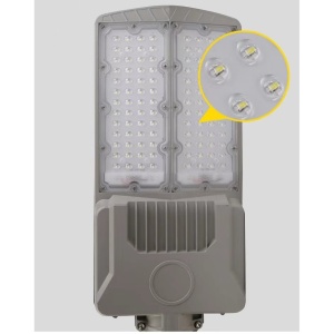 Lampa solara stradala Flippy, pentru curte sau strada, cu doua grile, finisaj mat, rezistent la apa, montare prin fixare, senzor lumina, baterie de litiu, IP65, lumina rece, putere 300W, autonomie 10 ore, 51.5 x 21 cm, gri - Img 7