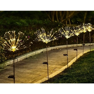 Lampa solara sub forma de artificii, 90 LED-uri, alb cald, Flippy - Img 5