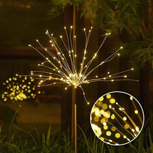 Lampa solara sub forma de artificii, 90 LED-uri, alb cald, Flippy - Img 11