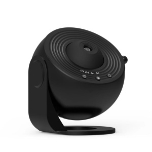 Lampa Tip Proiector Galaxie, Flippy, pentru Dormitor, Tematica Cer Instelat, Model Glob, HD, Rotire 360 de Grade, 20 de Imagini, Incarcare USB, 10 W, 15x15 cm, Negru - Img 1