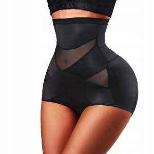 Lenjerie Modelatoare pentru Abdomen, Flippy, cu Talie Inalta si Corset, Negru, Push-Up, Marimea M - Img 9