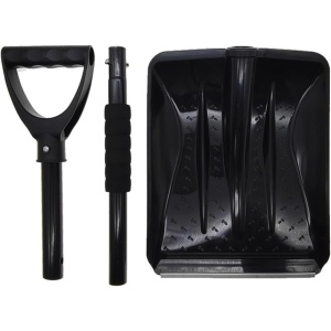 Lopata de Zapada, Flippy, Multifunctionala, Demontabila, cu Maner Antiderapant, Aluminiu, Plastic, Solutia pentru Iarna, pentru Deszapezire, 80x11x25.7 cm, Neagra - Img 4