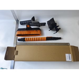 Lopata pentru zapada Flippy, 3 in 1, Perie si Racleta, Rotativa, Telescopica, Detasabila, Material Aluminiu si ABS, 100 x 25 cm, negru - Img 6