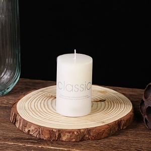 Lumanare Decorativa, Flippy, din Parafina, Cilindrica, Fara Fum si Fara Parfum, 5 x 7.5 cm, 130 g, Ardere 36h, Ivory Alb - Img 8
