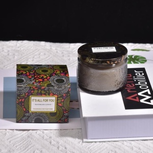 Lumanare Parfumata, Flippy, Model Borcan, Gri, Aroma de Lemn de Santal - Img 2