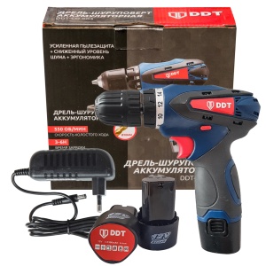 Masina de gaurit cu 2 x acumulator DDT,12V, 10 mm - Img 1
