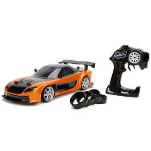Masina Jada Toys Fast and Furious Mazda RX-7 Drift cu anvelope si telecomanda - Img 1