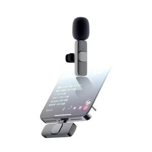 Microfon Lavaliera Wireless, Flippy, 1 Microfon si 1 Receptor Tip C, Autonomie 1-3h, Bluetooth 5.0, 70dB, Baterie 50 mAh, Negru - Img 5
