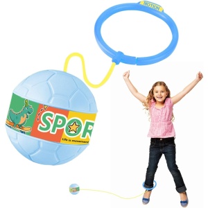 Minge pentru Sarit, Flippy, Tip Coarda Hula Hoop, Cerc 12 cm, Coarda 52 cm, Minge 12 x 11 cm, Functie Iluminat, 4-6 Ani, Plastic, Albastru - Img 4