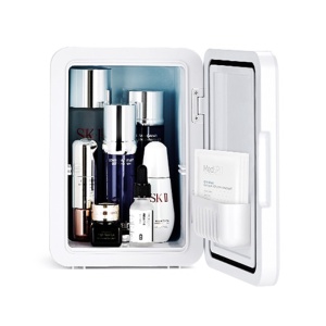Mini frigider cosmetice, Flippy, dubla functie de incalzire/racire, portabil, 8L, alb - Img 2