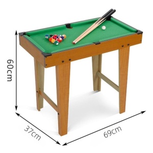 Mini Masa de Biliard pentru Copii, Flippy, Durabil, Usor de Transportat, 2 Tacuri, 16 Bile, 69x37x60 cm - Img 3