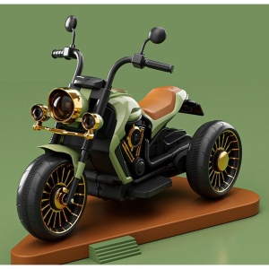 Motocicleta Electrica Flippy, cu Acumulator, Telecomanda, Bluetooth, Sistem Anti-Rasturnare, Sistem de Lumini si Sunet, 1-8 Ani, 93 x 48 x 63 cm, Verde - Img 7
