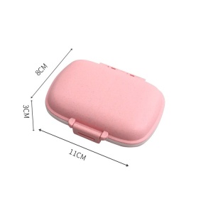 Organizator medicamente, Plastic, 8 compartimente, 0.1 L, Roz, Flippy, 11 x 7 cm - Img 4