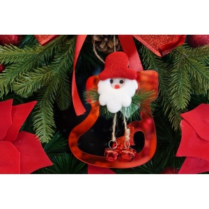 Ornament brad, Flippy, Gheata cu clopotei, Rosu, Lucios, 15*20CM, Acril, Interior/ Exterior - Img 8