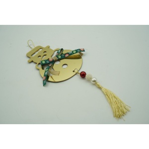 Ornament brad, Flippy, Om de zapada, Auriu, Lucios, 14*30CM, Acril, Interior/ Exterior - Img 5